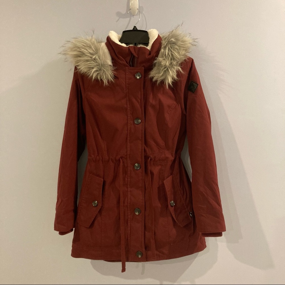 Hollister Parka - Burgundy M